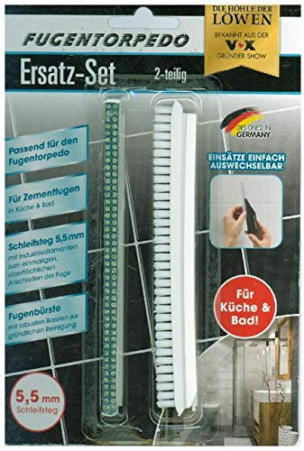 FUGENTORPEDO Reinigungswerkzeug Ersatz-Set 2-tlg. Fugenbürste/Schleifsteg 5,5 mm: Bekannt aus der VOX-Gründershow Die Höhle der Löwen