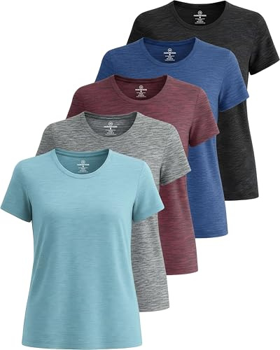 Real Essentials T-shirt för kvinnor, Set 8, XL