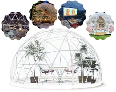 Wimba Garden Igloo Dome Geodesic Pod Bubble Tent 20% SALE 3.6m/12ft ADVANCED Connectors Camping Playroom Wellbeing Room Dining Party Birthday Restaurant Greenhouse Hiring