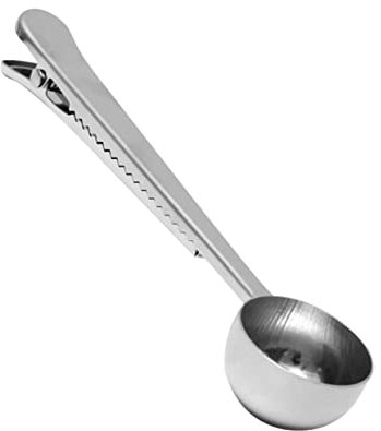 ABOOFAN Stainless Steel Coffee Measuring Tablespoon Seal Clip, 2pcs Set, Sturdy Measure Spoon for Coffee, Milk Powder, and Tea, Suitable for Home and Cafe Use