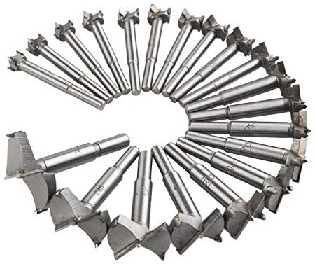 20pcs/set 14-50mm Forstner Drill Bits Woodworking Self Centering Hole Wood Cutter Tools