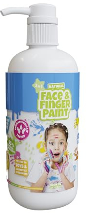 Natural Face & Finger Paint - 1000 ML Flaschen-Spender - Weiß
