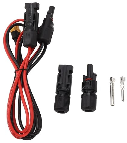 TOPINCN Câble Solaire XT60, Câble de Charge et de Stockage ABS 104 Cm, Fournit Une Transmission de Courant Stable et Efficace, des Centrales électriques Portables