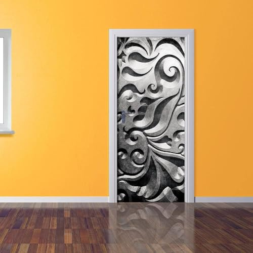 Adesivo Murale Per Porta Murale Per Porta 3D Fiore Astratto 100 X 215 Cm Adesivi Per Porte Murales Per Pareti Interne Carta Da Parati Artistica Per Poster Decalcomanie Per Porte Rimovibili-6358547370