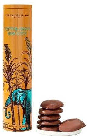 Fortnum and Mason Toffolossus biscuits - thick chocolate biscuits in decorative tin 600G