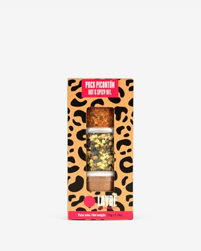 LAYBÉ - Pack Picantón, Kit de Especias muy Picantes, Habanero Molido, Jalapeño Triturado y Sichimi Togarashi, 135g, para Cocina Mexicana y Japonesa. Echa Fuego por la Boca...