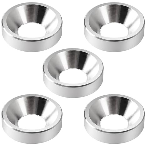 YYIGVMO 5 Piezas M8x20x5 Arandela Avellanada de Acabado, Arandela de Copa de Acero Inoxidable 304, para Tornillos Avellanados