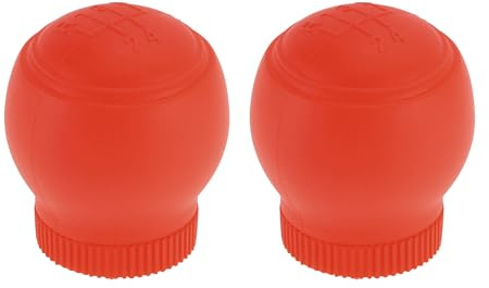HEROFFIX Cambios Funda Universal para Coche SUV Camioneta RV de tirar, estilo, de cambios, protector de manija, silicona, 907 rojo