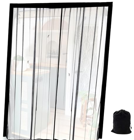 TYUKXJH Malla magnética para puerta de caravana, red opaca de 59 x 43 pulgadas, pantalla de malla para puerta de caravana, para protección opaca, vehículo de carga, SUV, remolque, camping, viajes