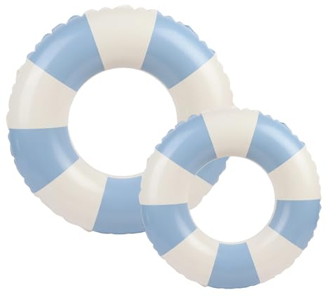2Pcs Inflatable Swimming Rings, Durable PVC Pool Ring, for Kids Adults Summer Beach Pool Party Water Sports
