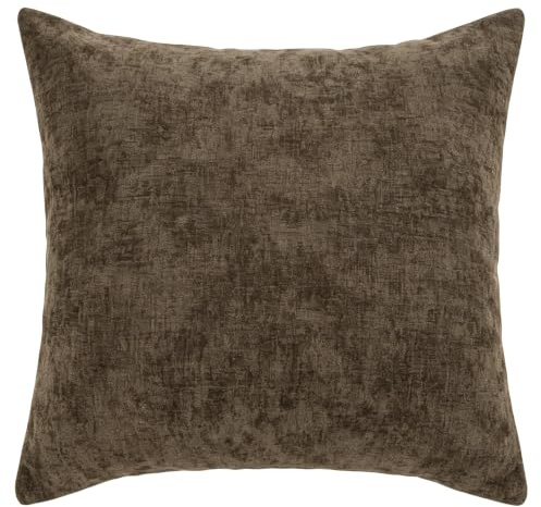 Yimafaner brun dekorkudde, kuddöverdrag med kärna för soffa, 45 x 45 cm