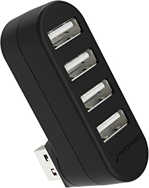 SABRENT USB Hub, USB Adapter 2.0, 4 Port USB verlängerung, USB Verteiler mehrfach für PS4/PS5, PlayStation 5, Laptop, PC, drucker, MacBook, USB Stick, Notebook (HB-UMN4)