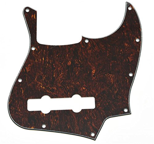 KAISH USA Spec Schlagbrett für 5 Saiten Jazz J Bass Schildkröte Rot / Schwarz