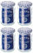 Kilner Preserving Twist Checkered Top Round Jar 370ml (Pack of 4)