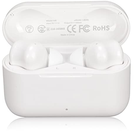 Auricolari per Traduttore Linguistico M6, Auricolari per Traduttore Wireless con Bluetooth e APP, Traduttore Vocale Istantaneo 127, Veri Auricolari Wireless per Musica e Chiamate per IOS/Android