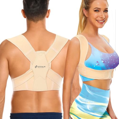Support dorsal premium contre les douleurs persistantes à l'épaule et au dos - Correcteur de posture Homme & Femme - Correction de Posture Braces dorsales | Vitalic