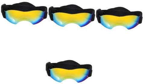 BESPORTBLE 4stücke Dog Goggles Für Kleine Hunde Uv-Schutz Und Windschutz Stylish Und Bequem Für Outdoor-aktivitäten Haustier Sonnenbrille Für Kleine Hunde Für Reisen Und Abenteuer