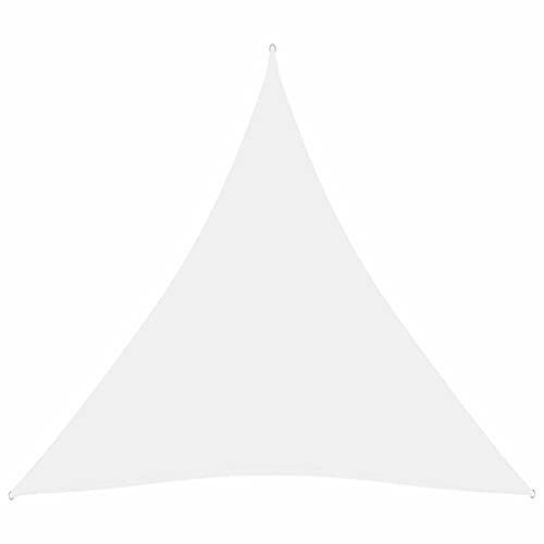 Juroupi Sonnensegel Oxford-Gewebe Garten Sonnenschutz Sonnensegel Terasse Dreieckig 3x3x3 m Weiß