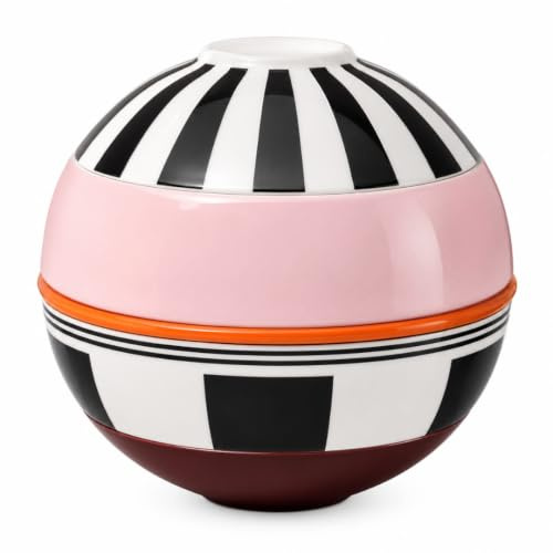 Villeroy & Boch – La Petite Boule memphis, skålar av porslin, 5 delar, set med serveringsskålar, Ø 14 cm, flerfärgade, tål maskindisk och mikrovågsugn