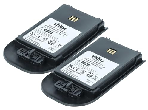vhbw 2x batteria compatibile con Siemens CUC325 | OpenStage WL3 telefono fisso cordless (930mAh, 3,7V, Li-Ion) nero