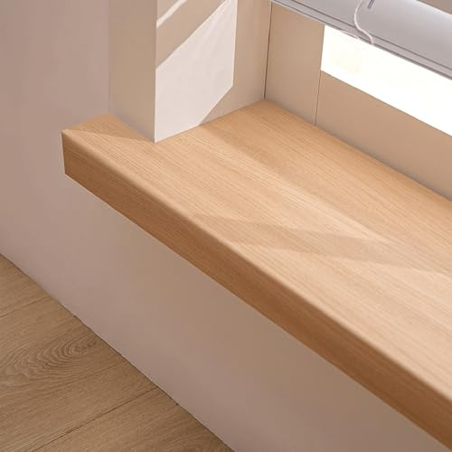 Dailify Fensterbankabdeckung Holzoptik Fensterbankverkleidung mit Nase, Büro Hotel Fensterbankschutz, Fensterbankschutzleiste für Außen Innen(60cm x 10cm (23 5/8 x 4))