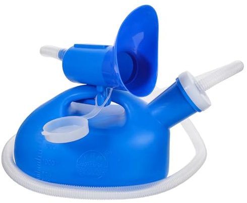 COLLBATH Orinatoio Portatile Per Donne Contenitore Viaggio Wc Portatile Da Campeggio Bottiglia Per Urina Capacità Di 2000 Ml Supporto Per Minzione Per Anziani