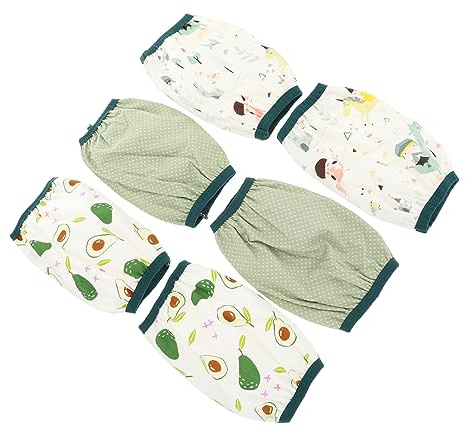 CATIEBYE Ärmelschoner Aus Wasserdichte Und Schmutzabweisende Ärmelabdeckungen Für Babys Ideal Für Draußen 3er Set Avocado Design