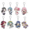 Madoka Magica Schlüsselanhänger 8er Set Niedlich Kaname Madoka,Akemi Homura,Tomoe Mami Figur Anhänger Schlüsselring Schlüsselzubehör Handy Anhänger Tasche Dekoration Cos Requisiten