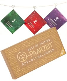 Paarzeit Adventskalender 2025 für Paare – die 24 beliebtesten Erlebnisse, Geschenk für Erwachsene (Frauen/Männer/Queer) – stärkt eure Liebe – vielseitig & verbindend (BEST OF EDITION)
