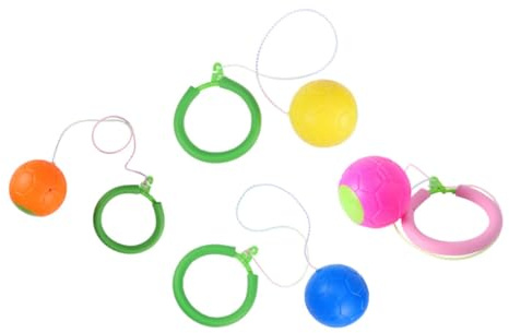 Supvox 4 Stück Sprungball Knöchelspielzeug Kinder Strapazierfähig Sicherer Springring Für Koordinationstraining Und Aktive Unterhaltung