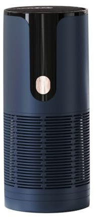 Purificador de aire para automóvil con tecnología de iones negativos, esterilizador de aire portátil y removedor de olores, ajuste de 3 velocidades, alimentado por USB para coche y hogar, 7 x 16,5 cm