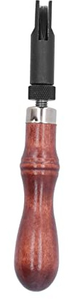 Generic Groover de Cuero de Alta Durabilidad Tipo V Mano de Obra Exquisita Longitud Ajustable para Herramienta de Artesanía de Cuero