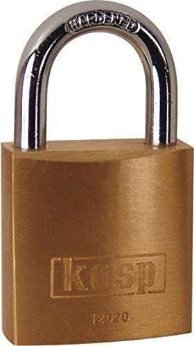 Kasp K12020D Lucchetto in ottone, 20 mm, serie 120