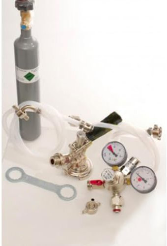 Zubehörpaket 1 mit Korb Fitting, 7mm Bierschlauch und 0,5 kg CO2 Flasche