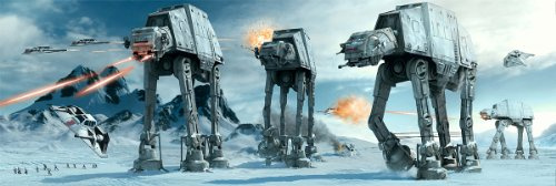Star Wars Poster at-at Fight Langbahnposter (158 x 53 cm) + Ü-Poster