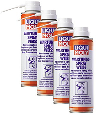 4 X Liqui Moly 3075 di manutenzione Lubrificante spray bianco universale 250 ML