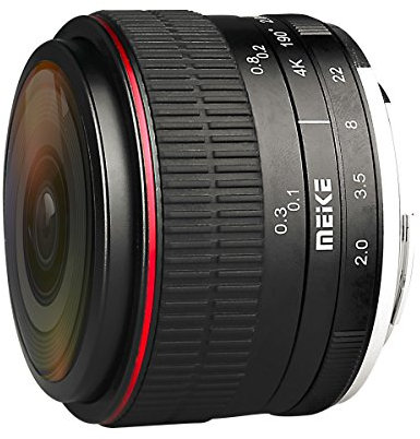 Lente Ojo de pez Compatible con Fujifilm X-Mount MK-6,5 mm-F/2.0