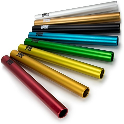 Heavy Duty Aluminum Junior Size Relay Batons - Set of 8 Different Colors!
