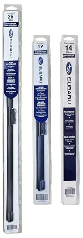 Subaru 2019-2026 Forester Front & Rear Windshield Wiper Full Blade Set of 3 - SOA591B726, SOA591B717, SOA591R614 - Genuein OEM