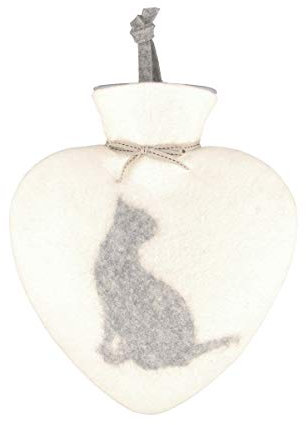 Wärmflasche - MIETZE - warm grey, wollweiß