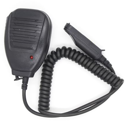 Asudaro Microphone à main talkie-walkie, microphone de haut-parleur de microphone d'épaule PTT Compatible avec BAOFENG A58 BF-9700 UV-9R Plus GT-3WP R760 82WP Accessoires de radio bidirectionnelle
