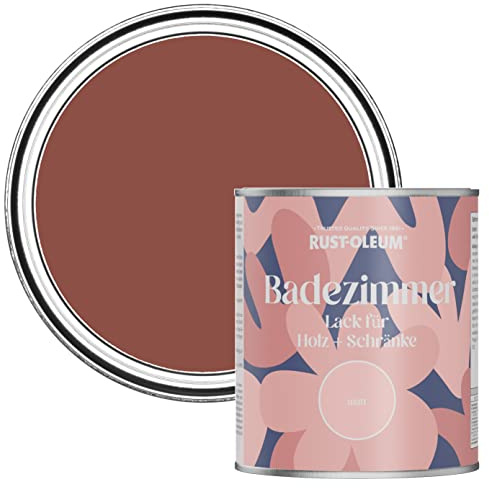Rust-Oleum feuchtigkeitsresistente rot Badezimmerholz- und Schrankfarbe in Matt Finish - Ziegelrot 750ML