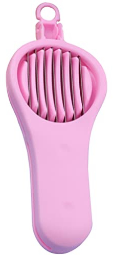 Fruit Pitter Remover Cherry Pitter Tool Cherry Olive Remover Tool Stainless Steel Fruit Cherry Corer Tool Manual Strawberry Slicer for Home Kitchen Pink Cherry Pit Remover Tool