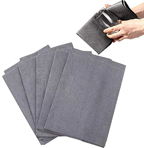 Eivdru 12 x Thickened Magic Cleaning Cloths, Reusable Cleaning Cloths, All Purpose Microfibre Cloths, Reusable Microfibre Cleaning Cloth, for Kitchens, Glass, Cars