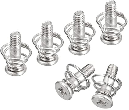 sourcing map Ressort Vis, 10pcs M2.5x11mm 5,7mm Ressort OD GPU Graphique Card Dos Plaque Dissipateur Chaleur Vis Ordinateur Ventilateur Fixé Vis