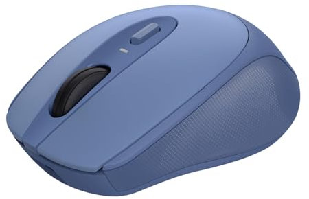 Trust Zaya Mouse Wireless Ricaricabile per Laptop, 800-1600 DPI, 2.4 GHz, Microricevitore USB Riponibile, per Mano Sinistra e Destra, Mouse Senza Fili Compatto per PC, Computer, Mac - Blu