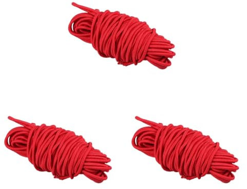 NUOBESTY 3piezas Cuerda Elástica De Bandas De Caucho Multiusos Para Manualidades Almacenamiento y Fijación De Objetos Para Ropa y Accesorios De Joyería