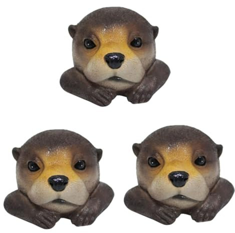 HANABASS 3stücke Floating Resin Statue Kreative Gartenfigur Für Teich Und Balkondekoration Lebensechte Miniatur Harz Für Außenbereiche Und Aquarien