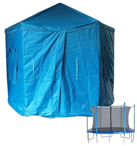 Trampolin-Zelt: 1,8 m, 2,4 m Trampolin-Schatten für Trampolin | Trampolin-Sonnenschutzzelt, 6-polig, rundes Trampolin-Zelt mit oberer Halterung, abnehmbares Oxford-Tuch, Trampolin-Dach