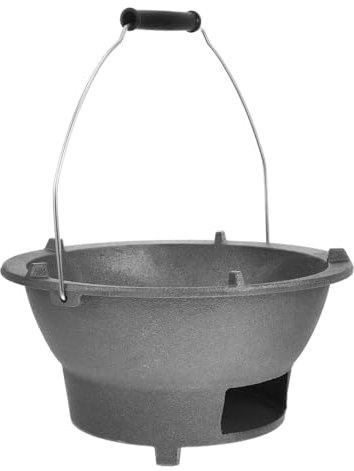 BESPORTBLE Poêle Barbecue Grill Grilles Bouilloire Portable Mini Grill Gril Rond Gril Portable Poêle À Charbon Cuisinière À Gaz Plaque Chauffante Réchaud De Camp Démarreur Charbon De
